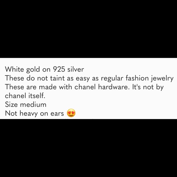 branded white gold earrings - Picture 2 of 2